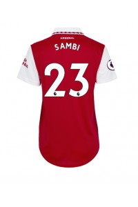 Arsenal Albert Sambi Lokonga #23 Voetbaltruitje Thuis tenue Dames 2022-23 Korte Mouw